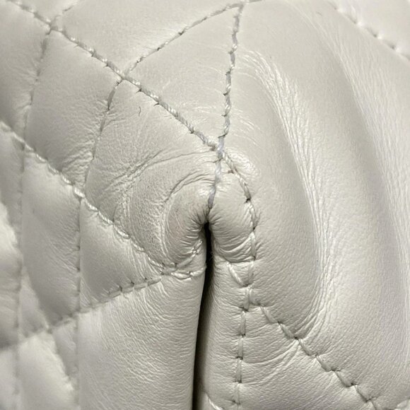 Auth DIOR/ChristianDior Toujours Bag Small M2822OSNW_M030 White Calf Skin - Picture 4 of 16